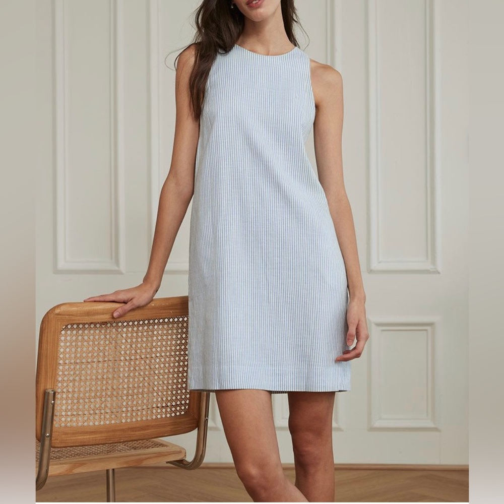 Linen Sleeveless Shift Dress (size XS)- Never worn with Tag
